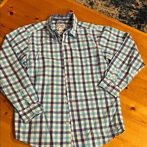 1989 Place Blue and White Checkered Button Down Shirt